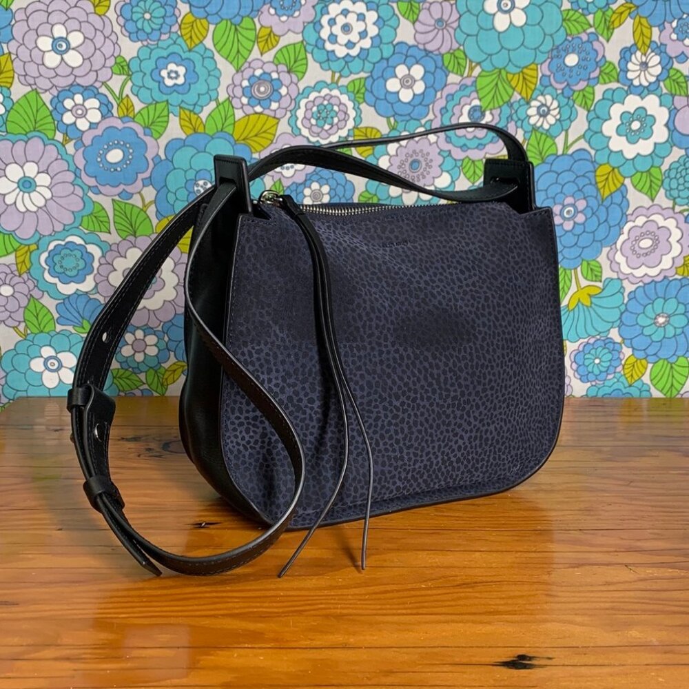 All Saints Mini Echo  Animal Print Calfskin Suede/Leather Bag